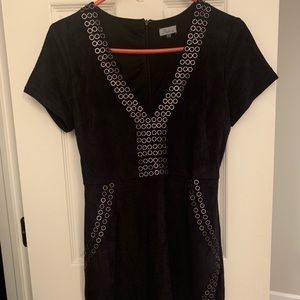 Suede Abbeline dress with studded detail